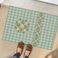 Liko Kukui Hawai'i Palaka Squares Maile Leaf Rubber Doormat Flowers Hawaiian Quilt Patterns