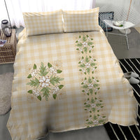 Melemele Ahiahia Hawai'i Palaka Squares Maile Leaf Bedding Set Flowers Hawaiian Quilt Patterns