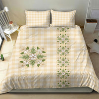 Melemele Ahiahia Hawai'i Palaka Squares Maile Leaf Bedding Set Flowers Hawaiian Quilt Patterns