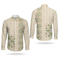 Melemele Ahiahia Hawai'i Palaka Squares Maile Leaf Couples Matching Tank Maxi Dress and Long Sleeve Button Shirt Flowers Hawaiian Quilt Patterns