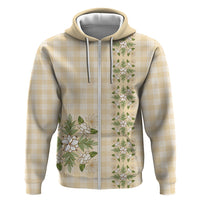 Melemele Ahiahia Hawai'i Palaka Squares Maile Leaf Zip Hoodie Flowers Hawaiian Quilt Patterns