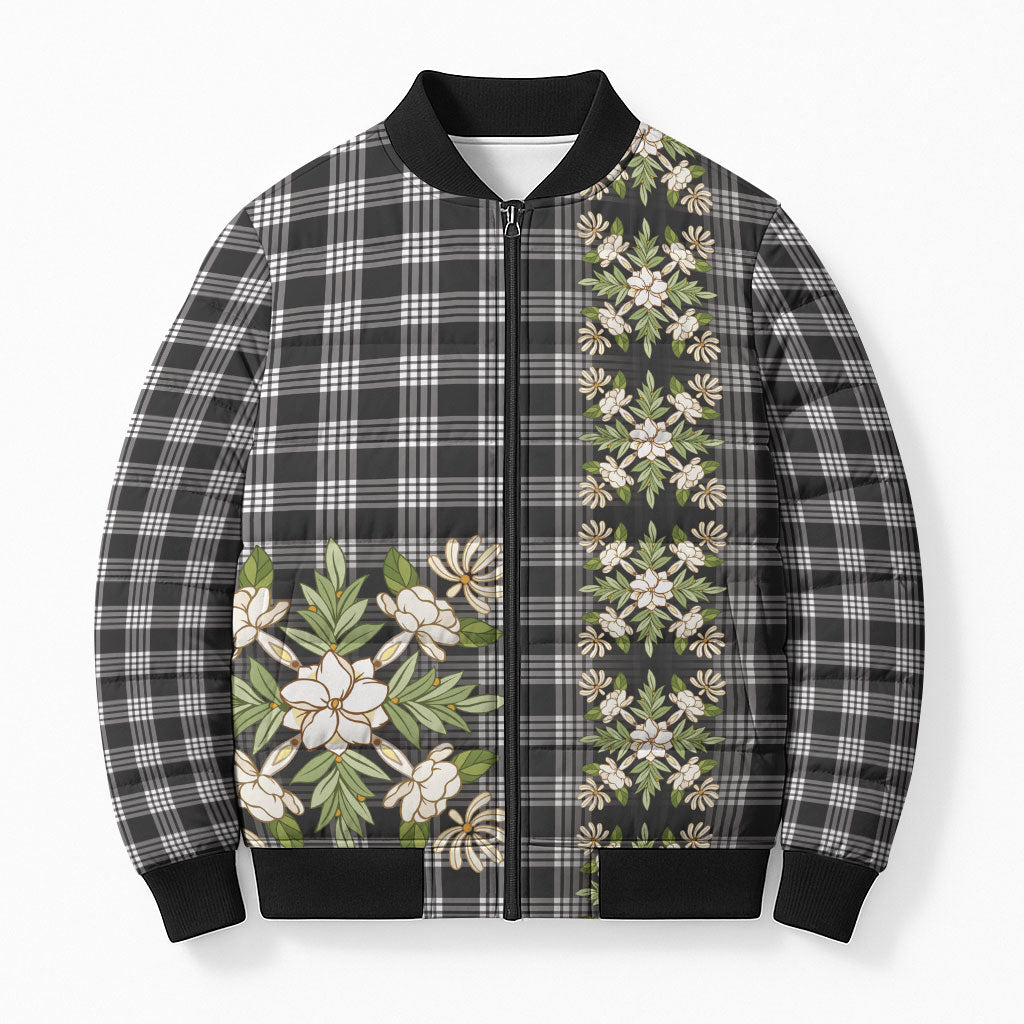 Pauli Hawai'i Palaka Squares Maile Leaf Bomber Puffer Jacket Flowers Hawaiian Quilt Patterns
