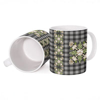 Pauli Hawai'i Palaka Squares Maile Leaf Ceramic Mug Flowers Hawaiian Quilt Patterns