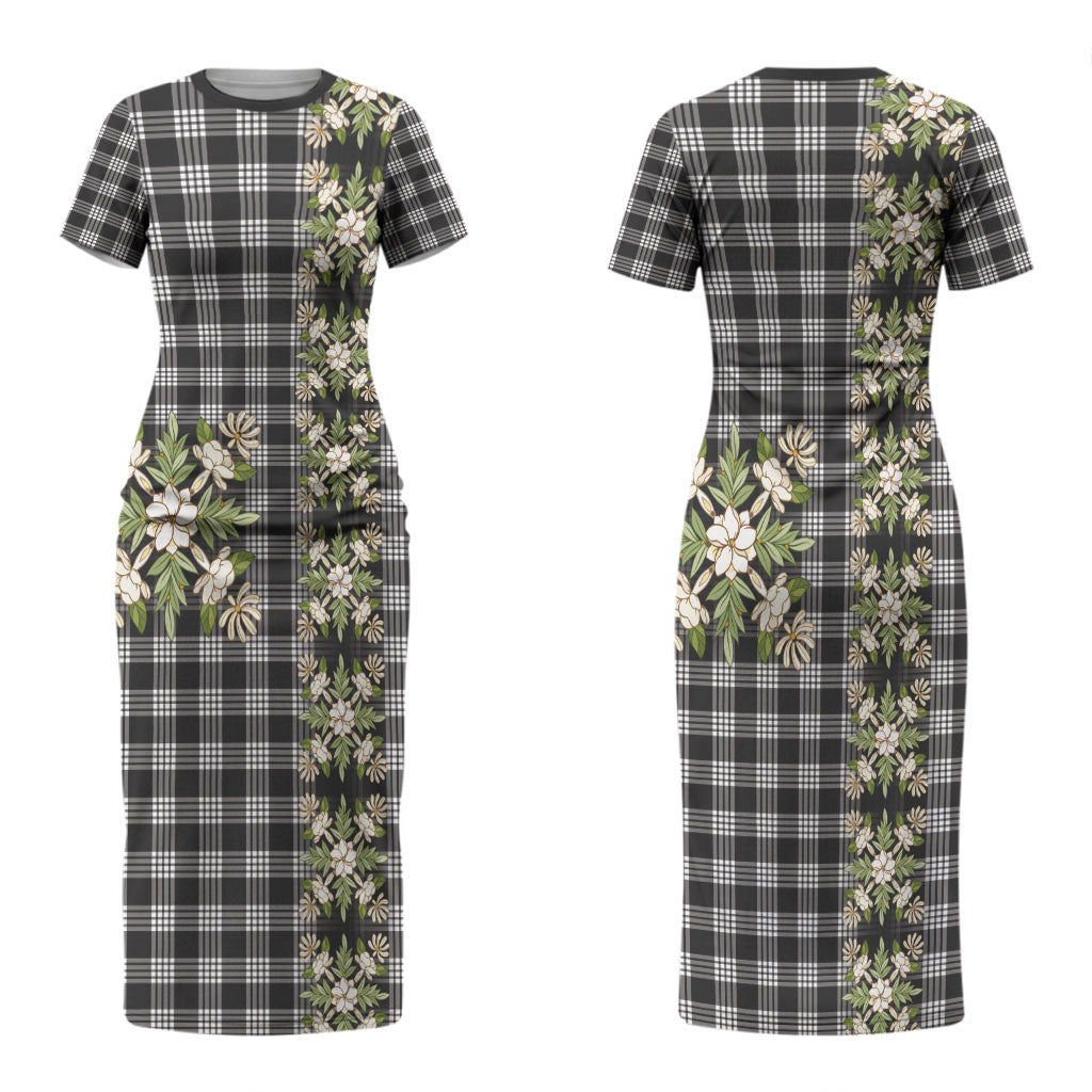 Pauli Hawai'i Palaka Squares Maile Leaf Couples Matching Short Sleeve Bodycon Dress and Hawaiian Shirt Flowers Hawaiian Quilt Patterns