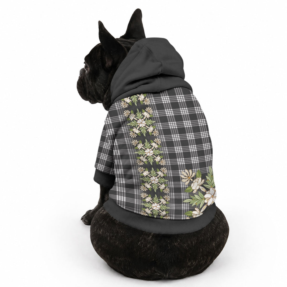Pauli Hawai'i Palaka Squares Maile Leaf Pet Hoodie Flowers Hawaiian Quilt Patterns LT9 - Polynesian Pride