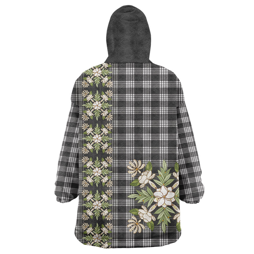 Pauli Hawai'i Palaka Squares Maile Leaf Wearable Blanket Hoodie Flowers Hawaiian Quilt Patterns