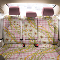 Akala Hamele Palaka Plumeria Back Car Seat Cover Puakenikeni and Maile Lei