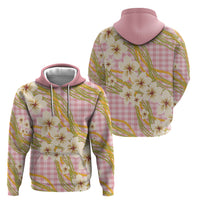 Akala Hamele Palaka Plumeria Hoodie Puakenikeni and Maile Lei