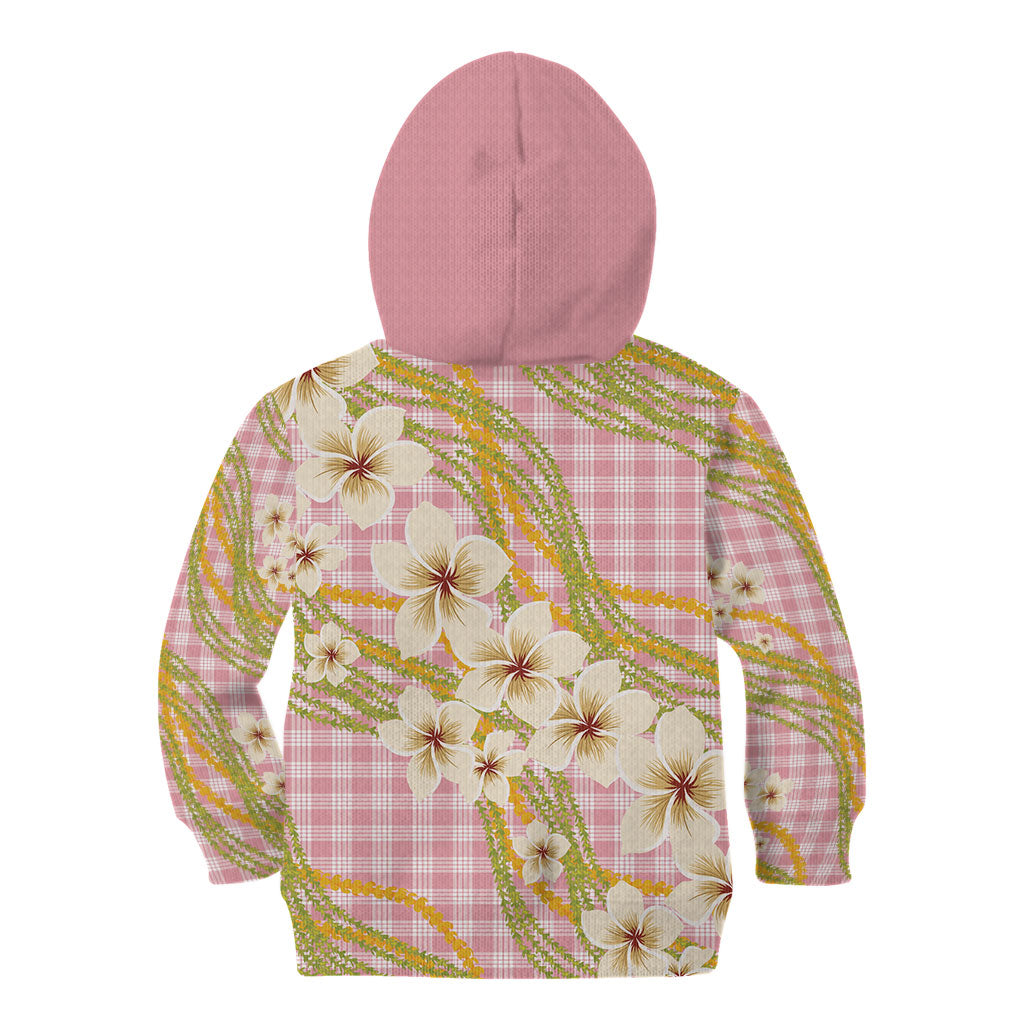Akala Hamele Palaka Plumeria Kid Hoodie Puakenikeni and Maile Lei