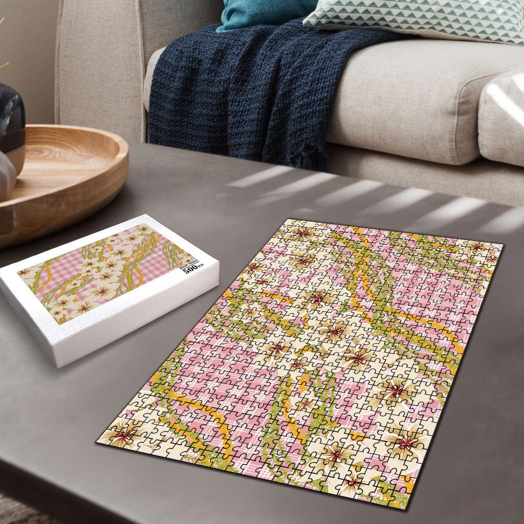 Akala Hamele Palaka Plumeria Puzzle Puakenikeni and Maile Lei