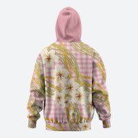 Akala Hamele Palaka Plumeria Zip Hoodie Puakenikeni and Maile Lei
