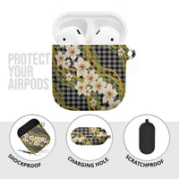 Ele'ele Hawai'i Palaka Plumeria AirPods Case Puakenikeni and Maile Lei