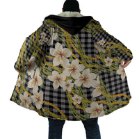 Ele'ele Hawai'i Palaka Plumeria Cloak Puakenikeni and Maile Lei