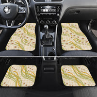 Melemele Ahiahia Hawai'i Palaka Plumeria Car Mats Puakenikeni and Maile Lei