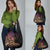 Floral Polynesian Hibiscus Tattoo Grocery Bag Peach Gradient Style