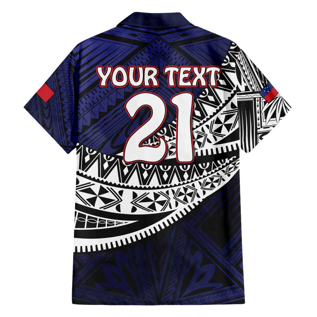Custom Samoa Rugby Pacific Family Matching Summer Maxi Dress and Hawaiian Shirt Samoan Warrior Tribal Pattern