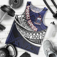 Custom Samoa Rugby Pacific Men Tank Top Samoan Warrior Tribal Pattern