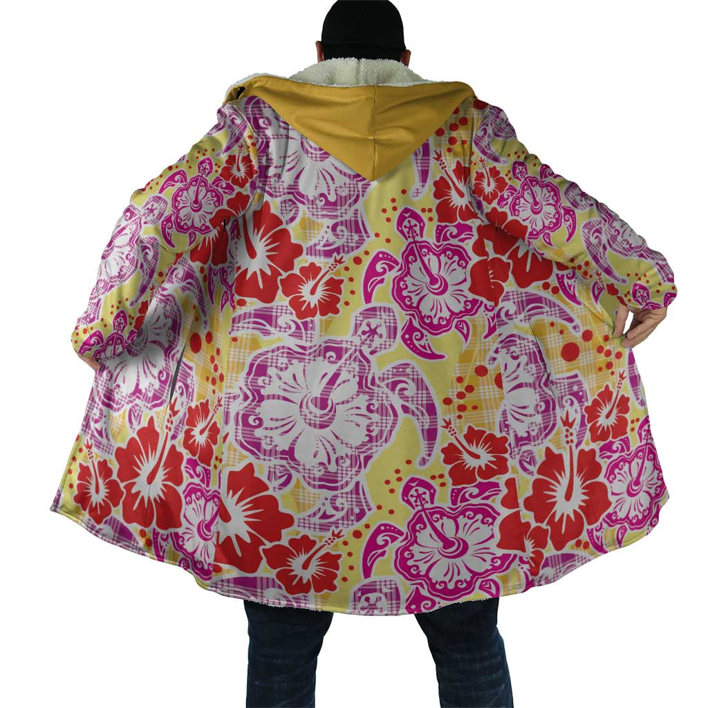 Palaka with Honu and Hibiscus Cloak Hawaiian Heritage Spirit - Polynesian Pride