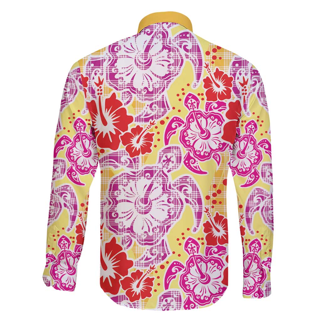 Palaka with Honu and Hibiscus Family Matching Short Sleeve Bodycon Dress and Hawaiian Shirt Hawaiian Heritage Spirit LT9 - Polynesian Pride