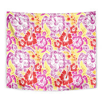 Palaka with Honu and Hibiscus Tapestry Hawaiian Heritage Spirit LT9 - Polynesian Pride