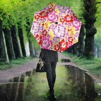Palaka with Honu and Hibiscus Umbrella Hawaiian Heritage Spirit - Polynesian Pride
