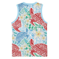 Palaka with Honu and Plumeria Basketball Jersey Hawaiian Heritage Spirit - Polynesian Pride