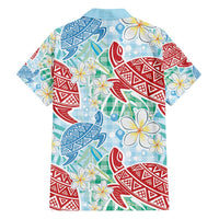Palaka with Honu and Plumeria Family Matching Puletasi and Hawaiian Shirt Hawaiian Heritage Spirit LT9 - Polynesian Pride