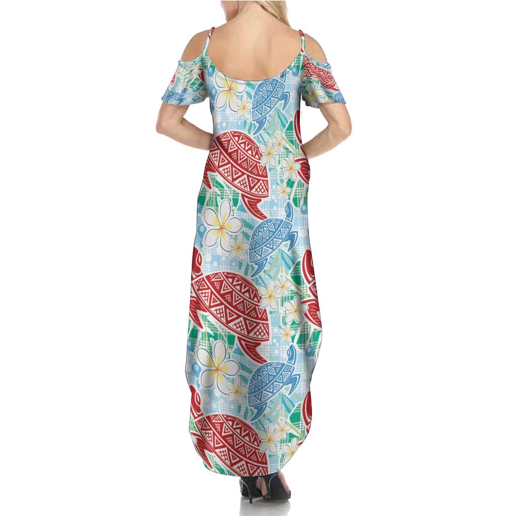 Palaka with Honu and Plumeria Family Matching Summer Maxi Dress and Hawaiian Shirt Hawaiian Heritage Spirit LT9 - Polynesian Pride