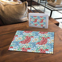 Palaka with Honu and Plumeria Puzzle Hawaiian Heritage Spirit - Polynesian Pride