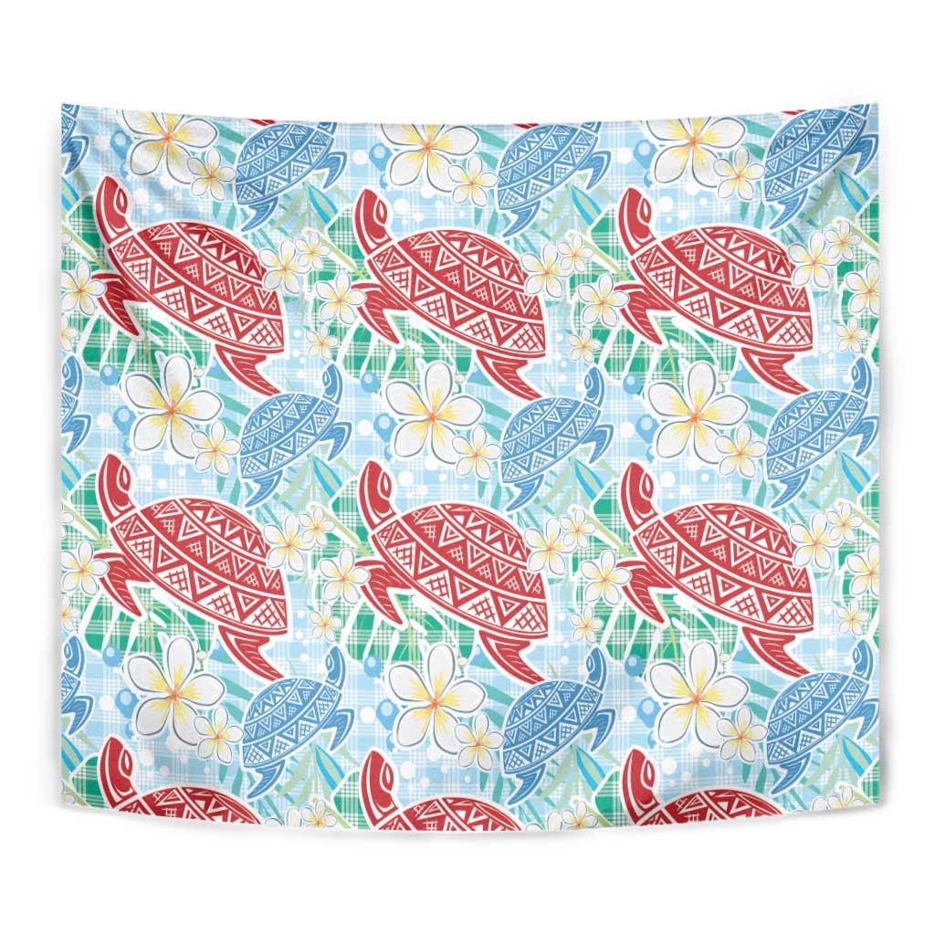 Palaka with Honu and Plumeria Tapestry Hawaiian Heritage Spirit LT9 - Polynesian Pride