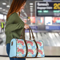 Palaka with Honu and Plumeria Travel Bag Hawaiian Heritage Spirit - Polynesian Pride