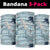 Blue Palaka Crane and Flowers Neck Gaiter Japan Heritage Spirit - Polynesian Pride