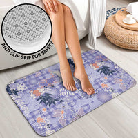 Purple Palaka Crane and Flowers Bathroom Set Japan Heritage Spirit LT9 - Polynesian Pride