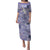 Purple Palaka Crane and Flowers Puletasi Japan Heritage Spirit - Polynesian Pride