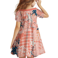 Red Palaka Crane and Flowers Family Matching Off Shoulder Maxi Dress and Hawaiian Shirt Japan Heritage Spirit LT9 - Polynesian Pride