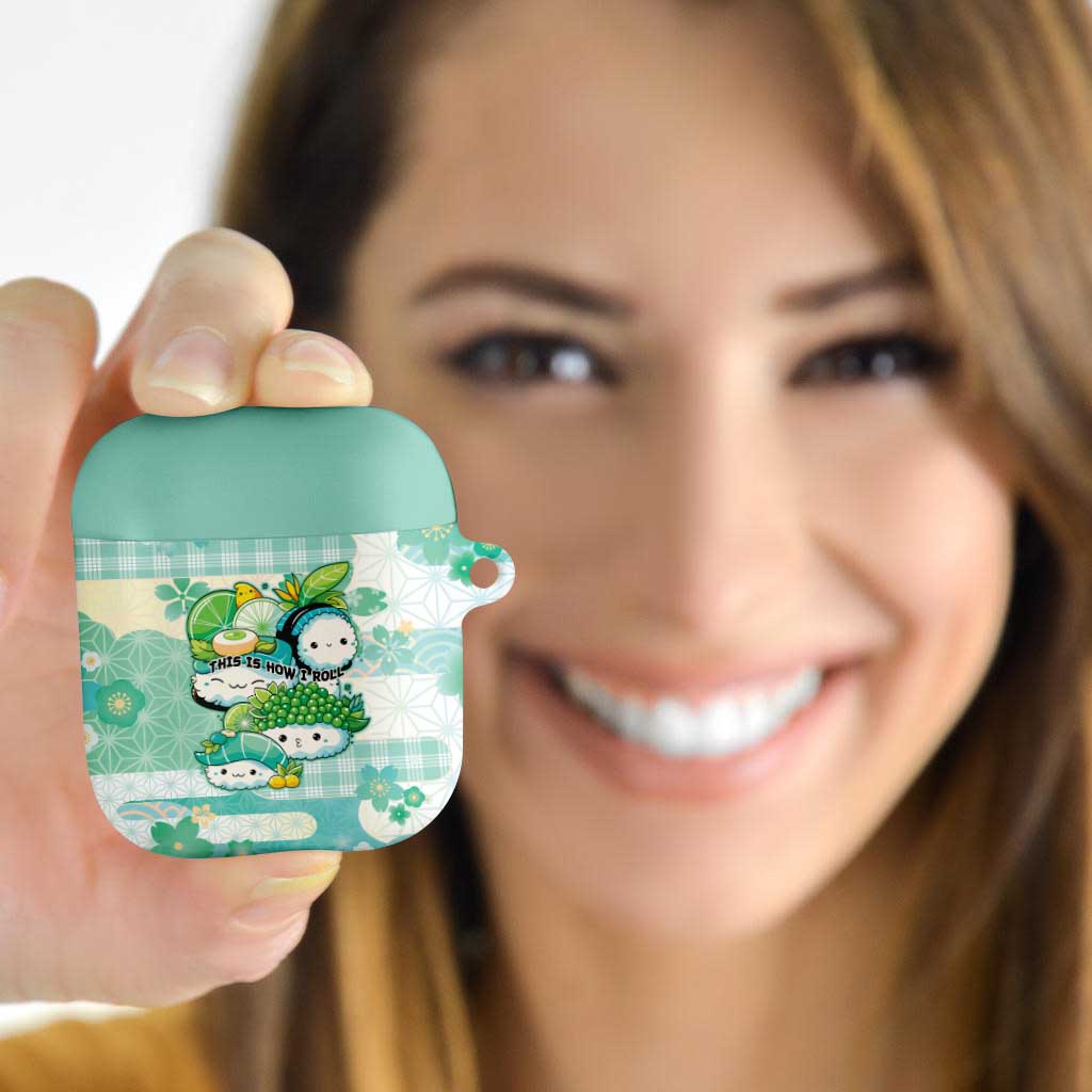 Japanese Kawaii Sushi AirPods Case Green Wagara Palaka This Is How I Roll