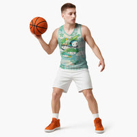 Personalized Japanese Kawaii Sushi Basketball Jersey Green Wagara Palaka This Is How I Roll