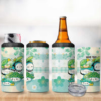 Personalized Japanese Kawaii Sushi 4 in 1 Can Cooler Tumbler Green Wagara Palaka This Is How I Roll
