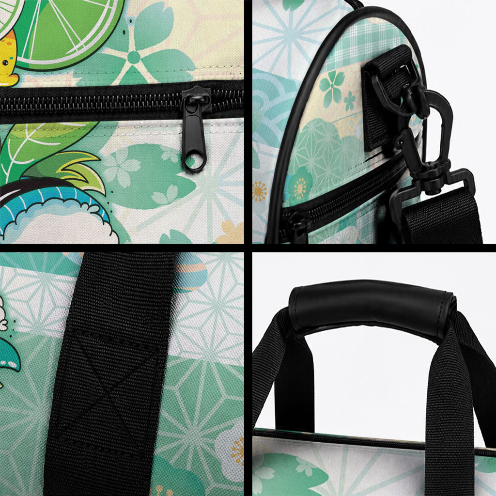 Japanese Kawaii Sushi Duffle Bag Green Wagara Palaka This Is How I Roll LT9 - Polynesian Pride
