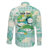 Personalized Japanese Kawaii Sushi Family Matching Mermaid Dress and Hawaiian Shirt Green Wagara Palaka This Is How I Roll LT9 - Polynesian Pride