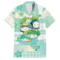 Personalized Japanese Kawaii Sushi Family Matching Short Sleeve Bodycon Dress and Hawaiian Shirt Green Wagara Palaka This Is How I Roll LT9 Dad's Shirt - Short Sleeve Green - Polynesian Pride