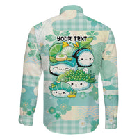 Personalized Japanese Kawaii Sushi Family Matching Summer Maxi Dress and Hawaiian Shirt Green Wagara Palaka This Is How I Roll LT9 - Polynesian Pride
