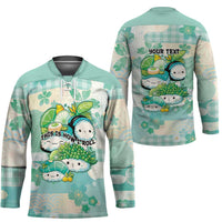 Personalized Japanese Kawaii Sushi Hockey Jersey Green Wagara Palaka This Is How I Roll