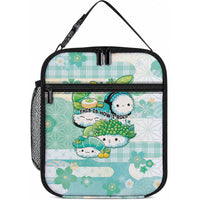 Japanese Kawaii Sushi Lunch Bag Green Wagara Palaka This Is How I Roll LT9 10.2 × 8.3 × 4.3 inch Green - Polynesian Pride