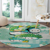 Japanese Kawaii Sushi Round Carpet Green Wagara Palaka This Is How I Roll