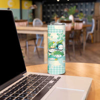 Personalized Japanese Kawaii Sushi Skinny Tumbler Green Wagara Palaka This Is How I Roll