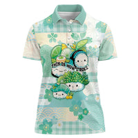 Personalized Japanese Kawaii Sushi Women Polo Shirt Green Wagara Palaka This Is How I Roll