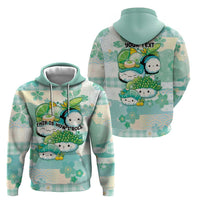 Personalized Japanese Kawaii Sushi Zip Hoodie Green Wagara Palaka This Is How I Roll