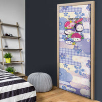 Personalized Japanese Kawaii Sushi Door Cover Blue Wagara Palaka This Is How I Roll