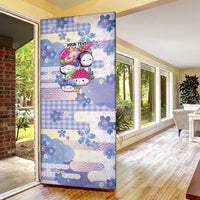 Personalized Japanese Kawaii Sushi Door Cover Blue Wagara Palaka This Is How I Roll